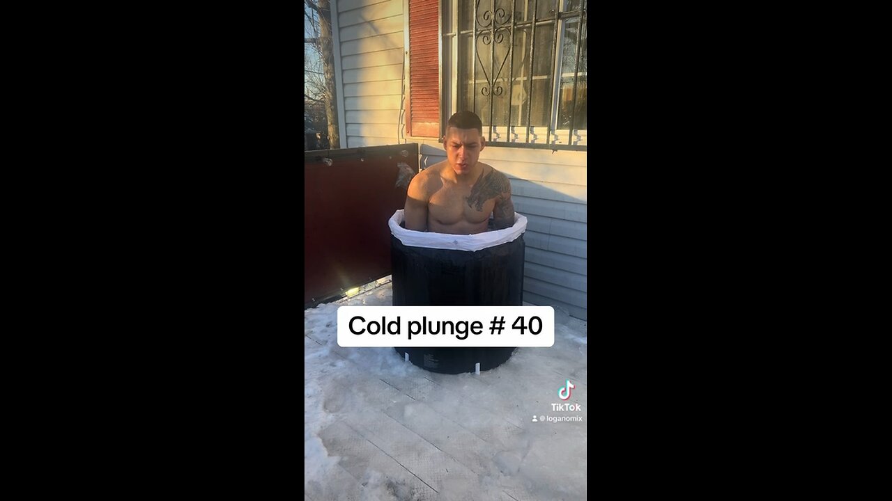 Logan Vega cold plunge