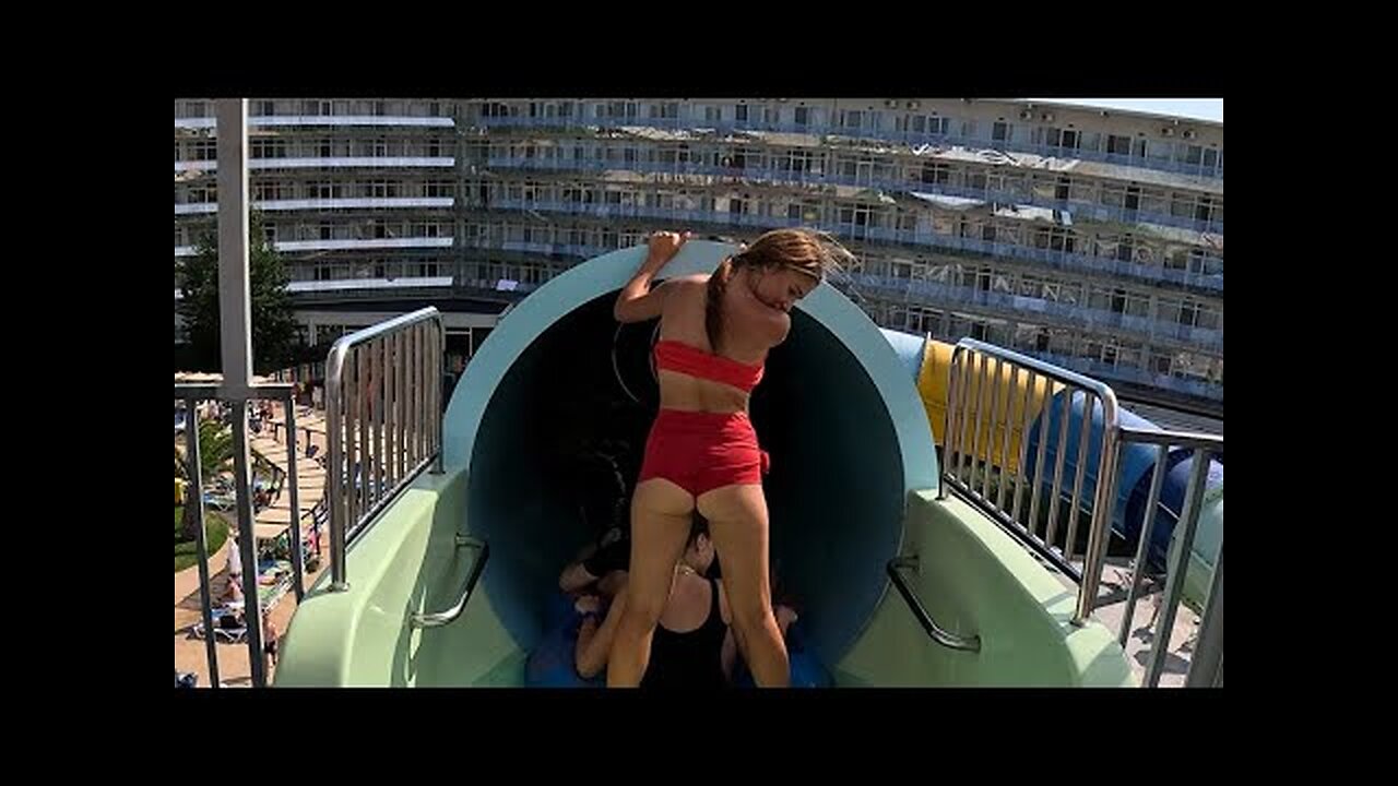 waterpark fun racing slides with hotsummertime