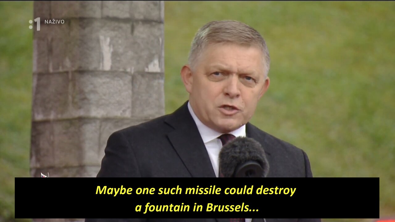 PM Robert Fico: One of the long-range missiles could destroy a fountain in Brussels