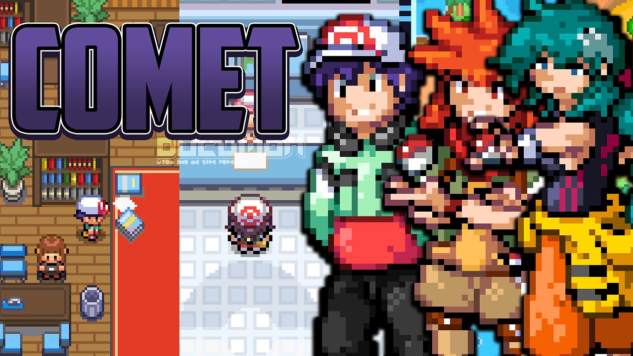 Pokemon Comet - Fan-made Game New "Fallen" Pokémon and Mega Evolution, Side Quests, and more