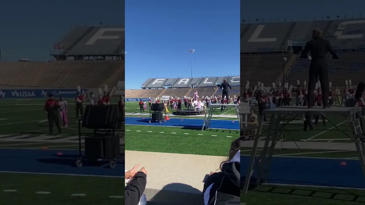 Montrose High School RedHawks performing at the Colorado State Championships. #marchingband