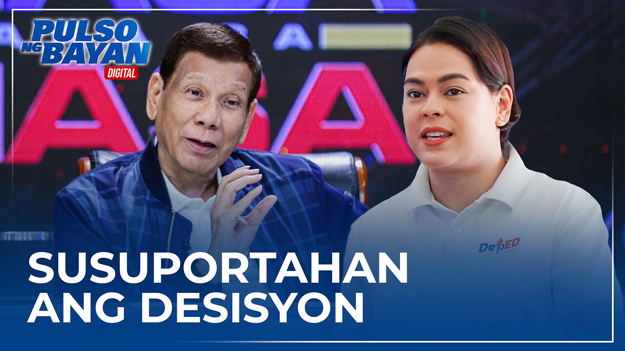 Desisyon ni FPRRD sa politika, susuportahan ng pamilya —VP Sara