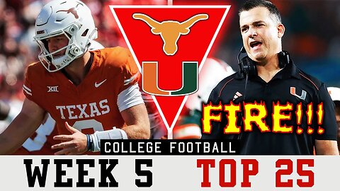 OU Stuns Texas & Fire Mario Cristobal | CFB Top 25