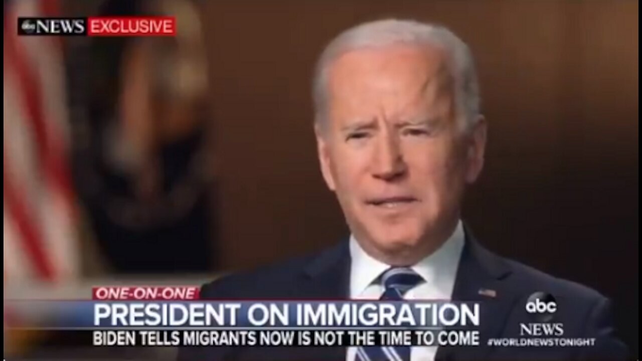 WATCH: Biden DENIES telling migrants to come... video proves that's EXACTLY what he told them
