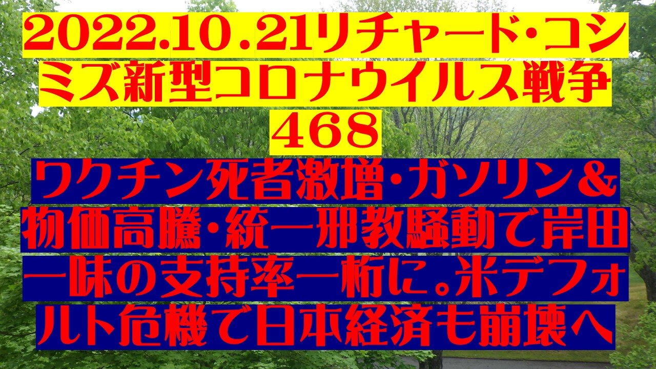 2022.１０．21リチャード・コシミズ新型コロナウイルス戦争 ４６８