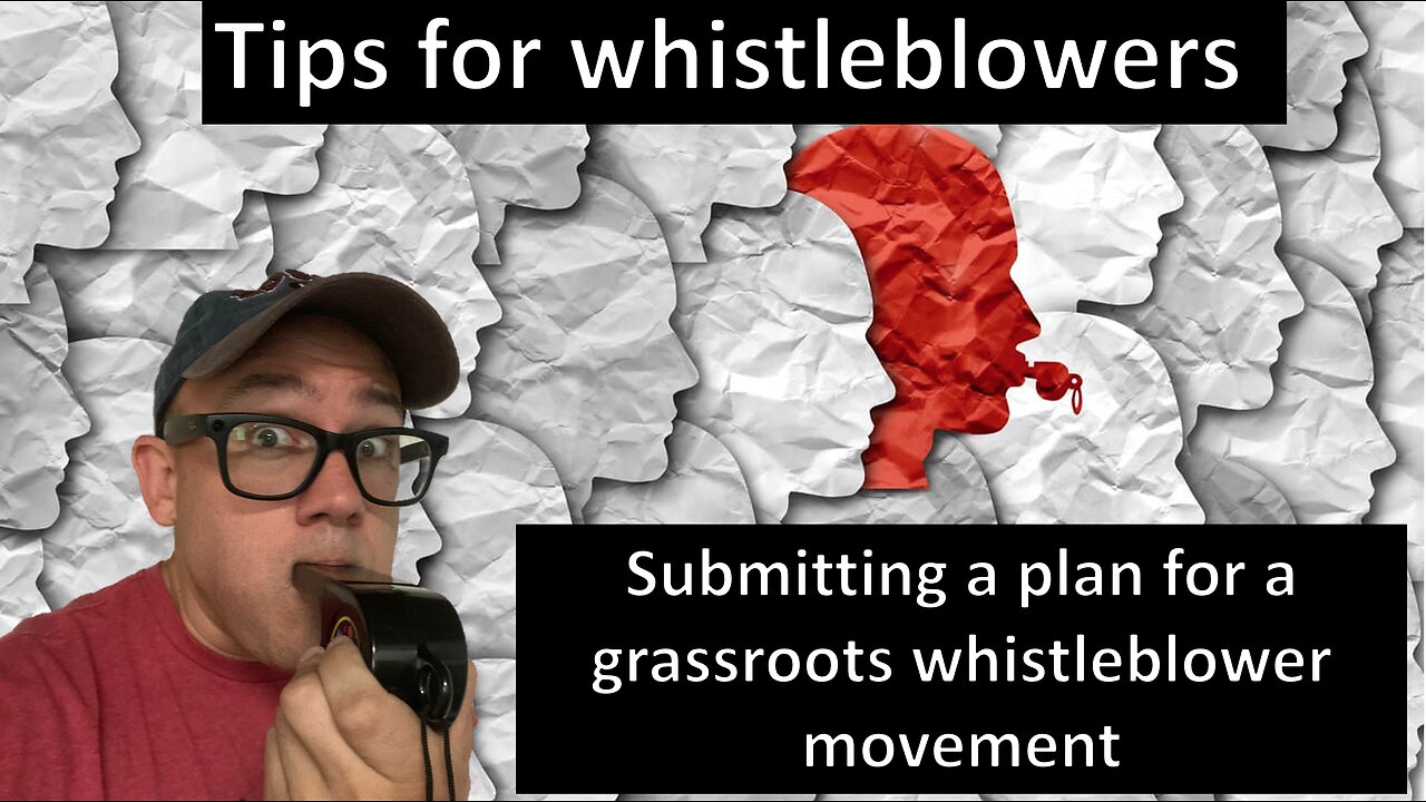 Tips for Whistleblowers: Submitting a Plan for a Grassroots Whistleblower Movement
