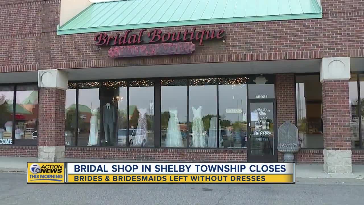 Brides, bridesmaids left without dresses following shop shutdown in Shelby Township