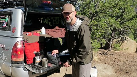 Truck Camping: Kitchen Set Up