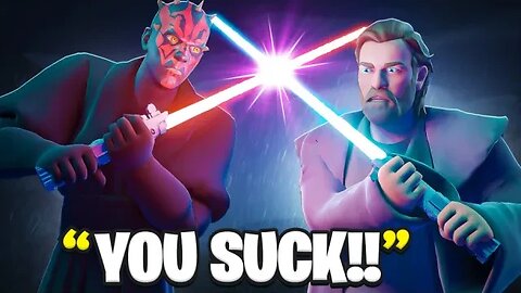 DARTH MAUL VS OBI-WAN in Fortnite