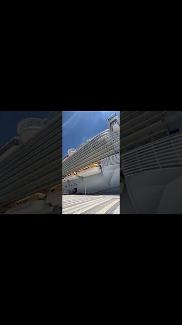 Huge cruise ships