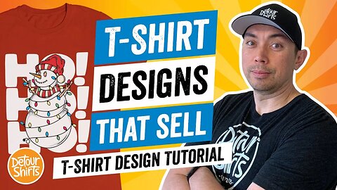 How To Draw Christmas Lights Easy Step by Step Tutorial for Non Designers - Print On Demand T Shirt