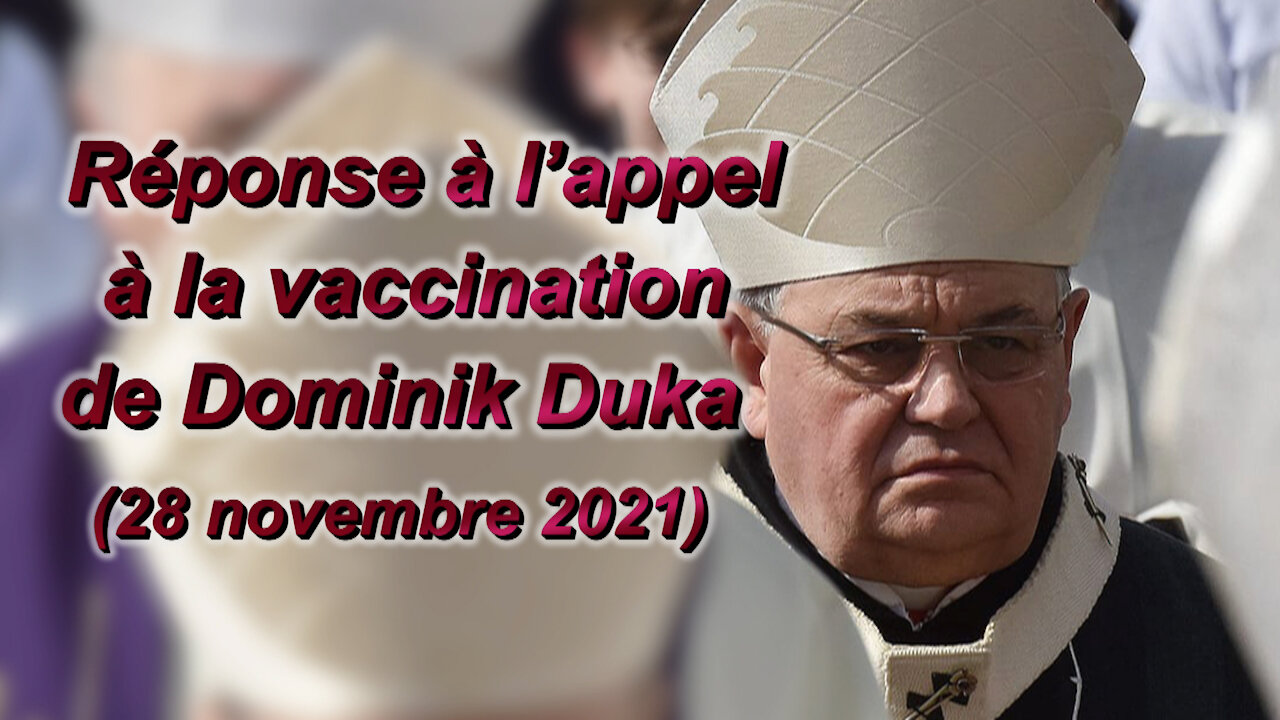 PCB : Réponse à l’appel à la vaccination de Dominik Duka (28 novembre 2021)