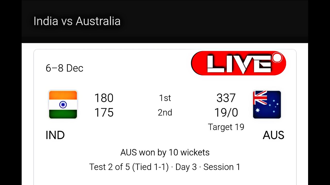 India vs australia