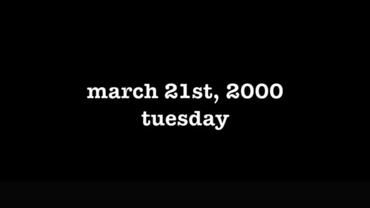 YEAR 18 [0081] MARCH 21ST, 2000 - TUESDAY [#thetuesdayjournals #thebac #thepoetbac #madjack]