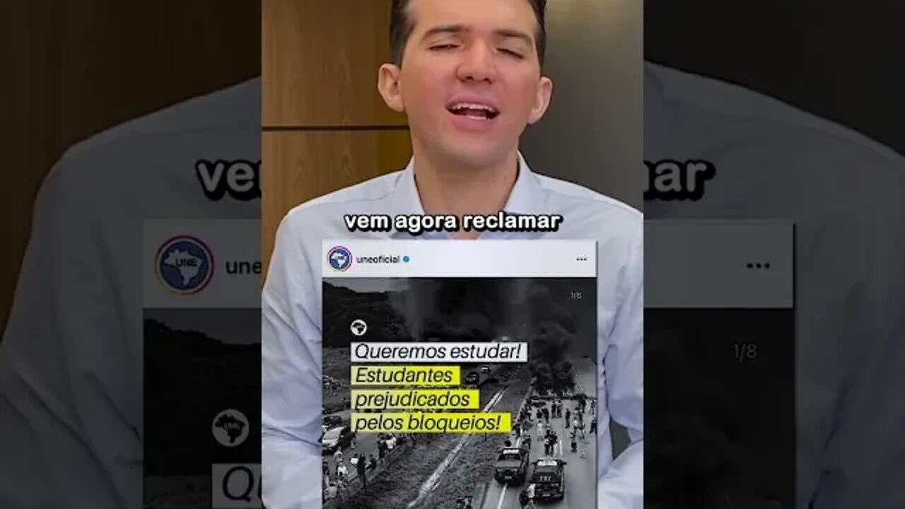 Quando não é a turma deles fechando rodovias, aí querem estudar #shorts #une #lula #bolsonaro