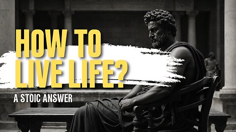 HOW TO LIVE LIFE? A stoic answer.