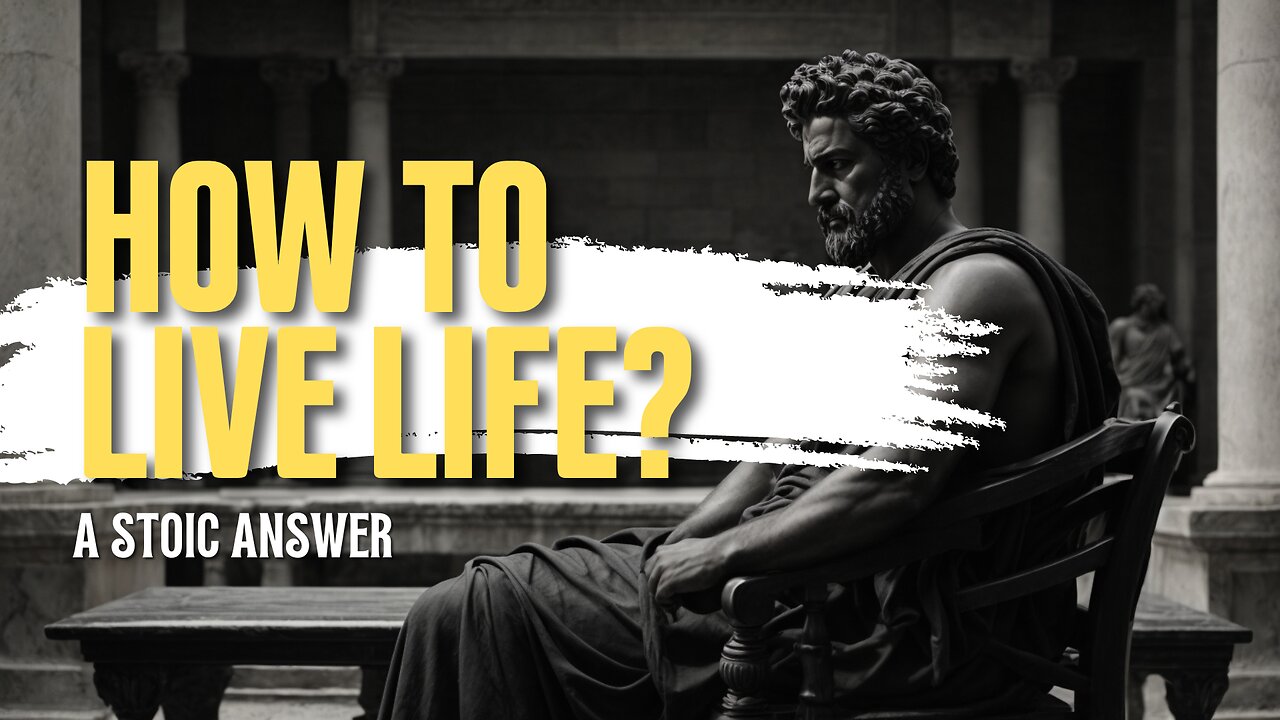 HOW TO LIVE LIFE? A stoic answer.