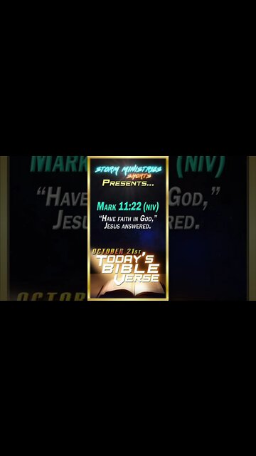10.21.2022 | STORM MINISTRIES | Daily Bible Verse | MARK 11:22 (NIV) | #shorts