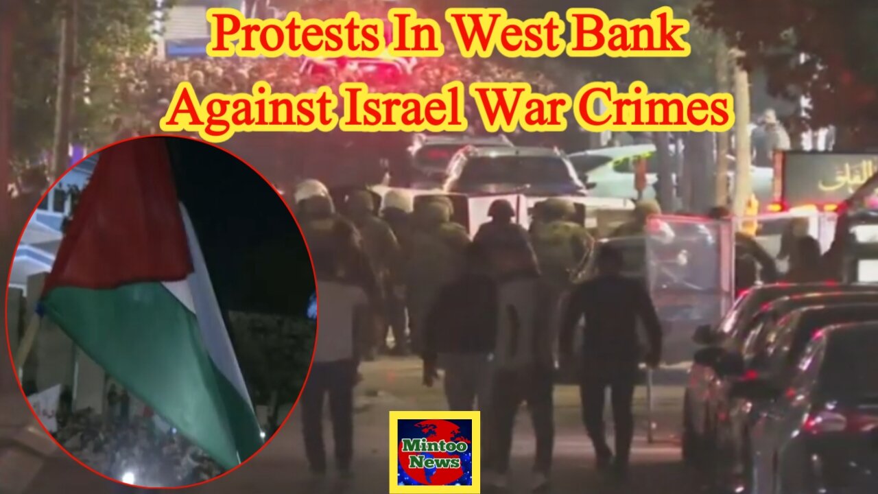 Protests in West Bank against Israel's war crimes after Gaza hospital attack