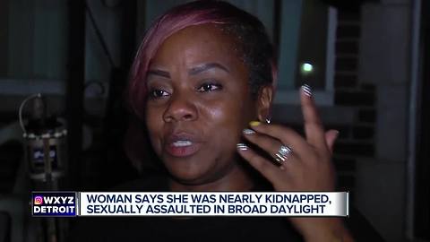 Woman says she was nearly kidnapped, sexually assaulted on Detroit's west side