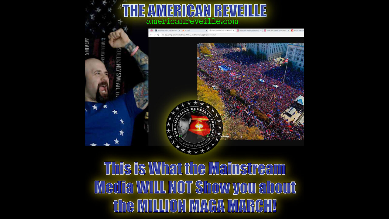This is What the Mainstream Media WON'T Show you about the MILLION MAGA MARCH! Part 1