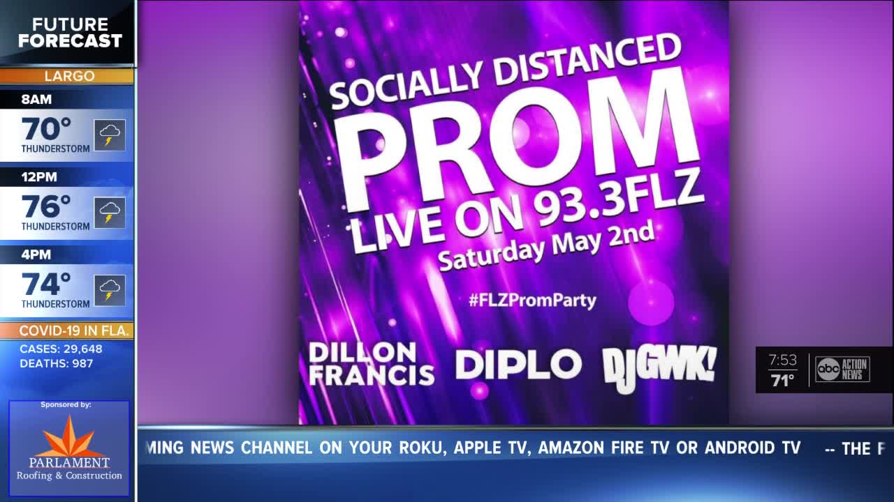 93.3FLZ hosting 3-hour prom party for class of 2020 | The Rebound Tampa Bay