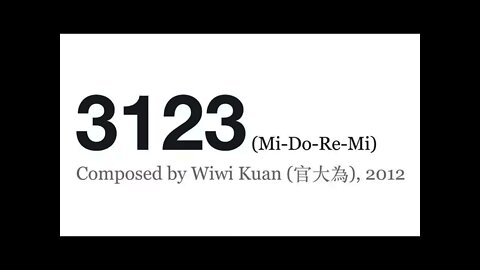 Wiwi Kuan (官大為): 3123 (Mi-Do-Re-Mi)