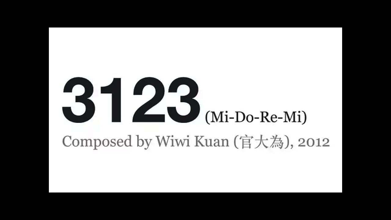 Wiwi Kuan (官大為): 3123 (Mi-Do-Re-Mi)