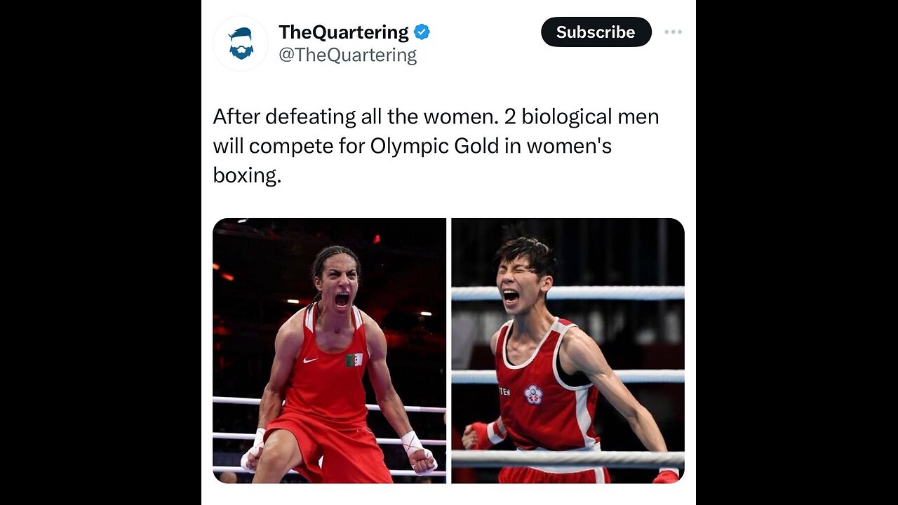 ITALY FEMALE BOXER QUIT MATCH🇮🇹🧔‍♀️🥊🙎‍♀️AGAINST ALGERIAN TRANSGENDER BOXER🇩🇿🏋️‍♀️🥊🚫🙅‍♀️💫