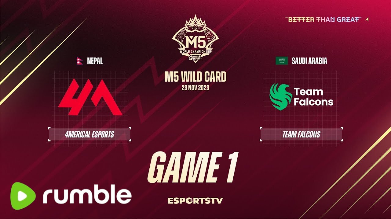 M5 Wild Card Day 1 | 4MERICAL ESPORTS VS TEAM FALCONS | GAME 1 | Mobile Legend Championship 2023