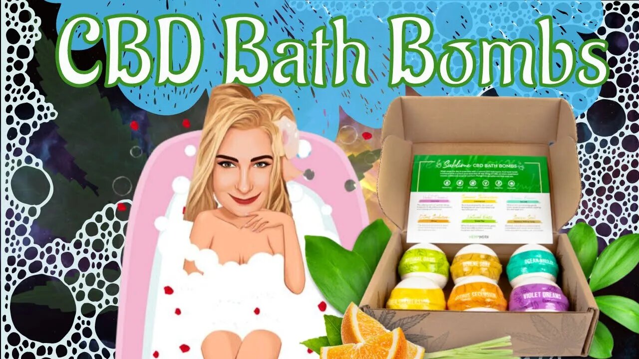 Every day is an escape to a soothing, aromatic paradise HempWorx bath bombs with high-quality CBD