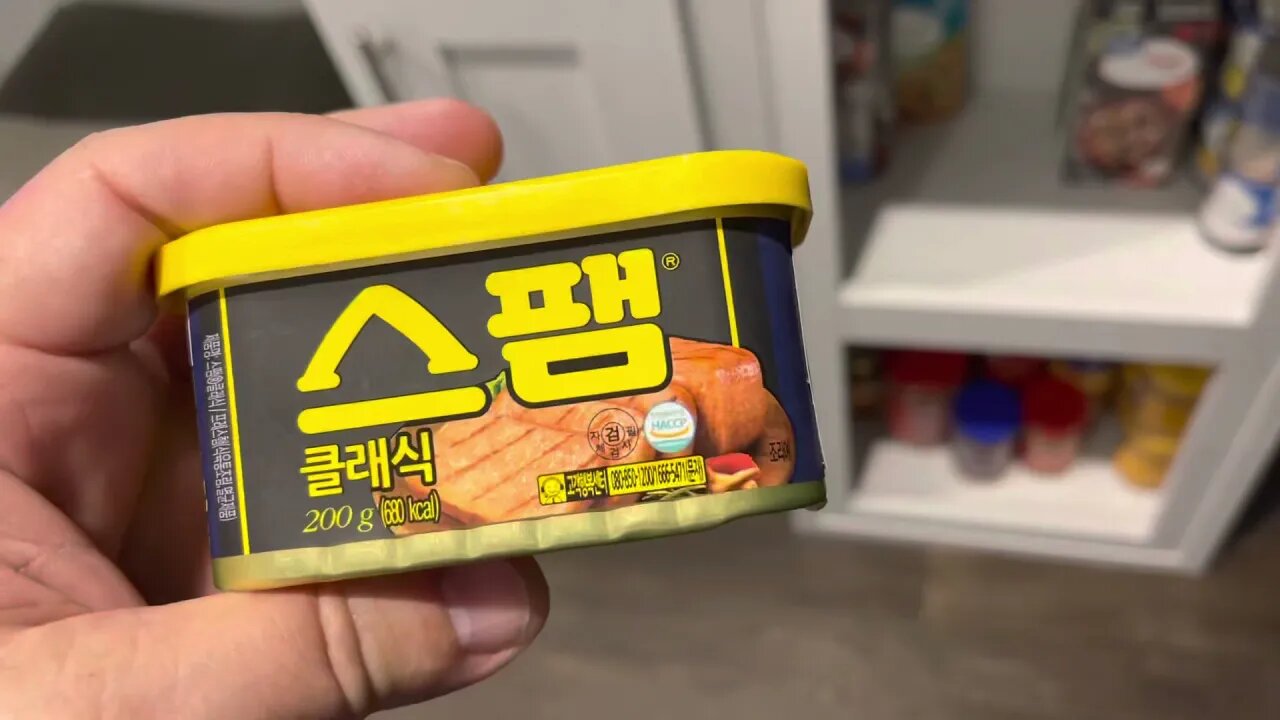 Eating spam from Korea