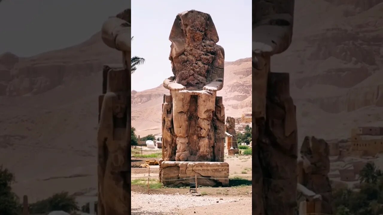 The Colossi of Memnon in Luxor Egypt #shorts