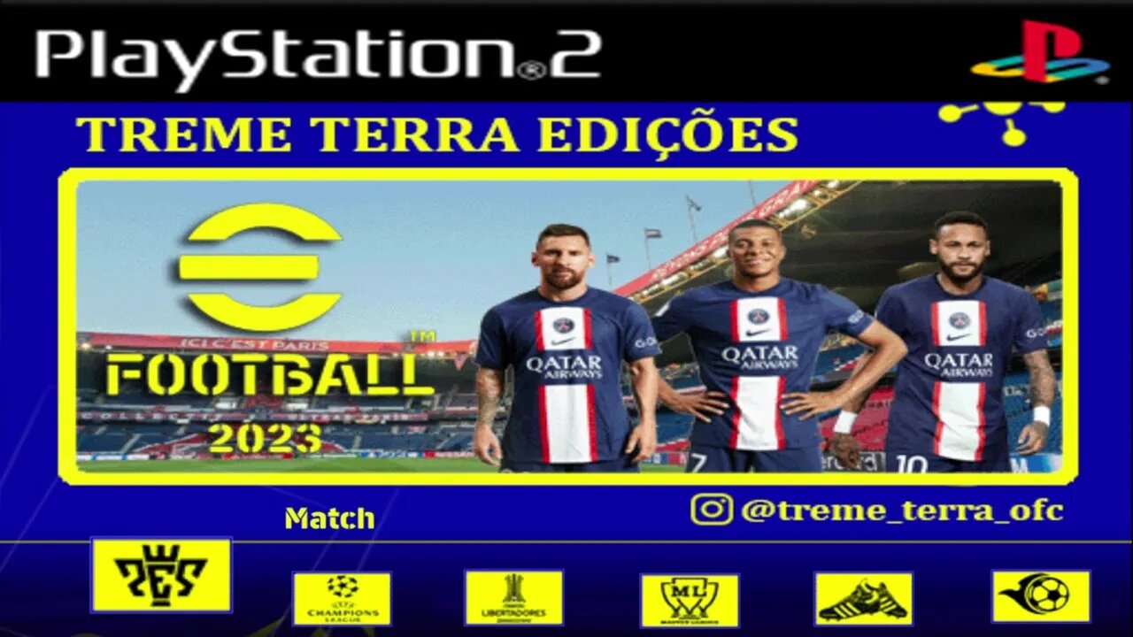 NOVO ! PES 2023 BRASILEIRÃO ATUALIZADO PLAYSTATION 2