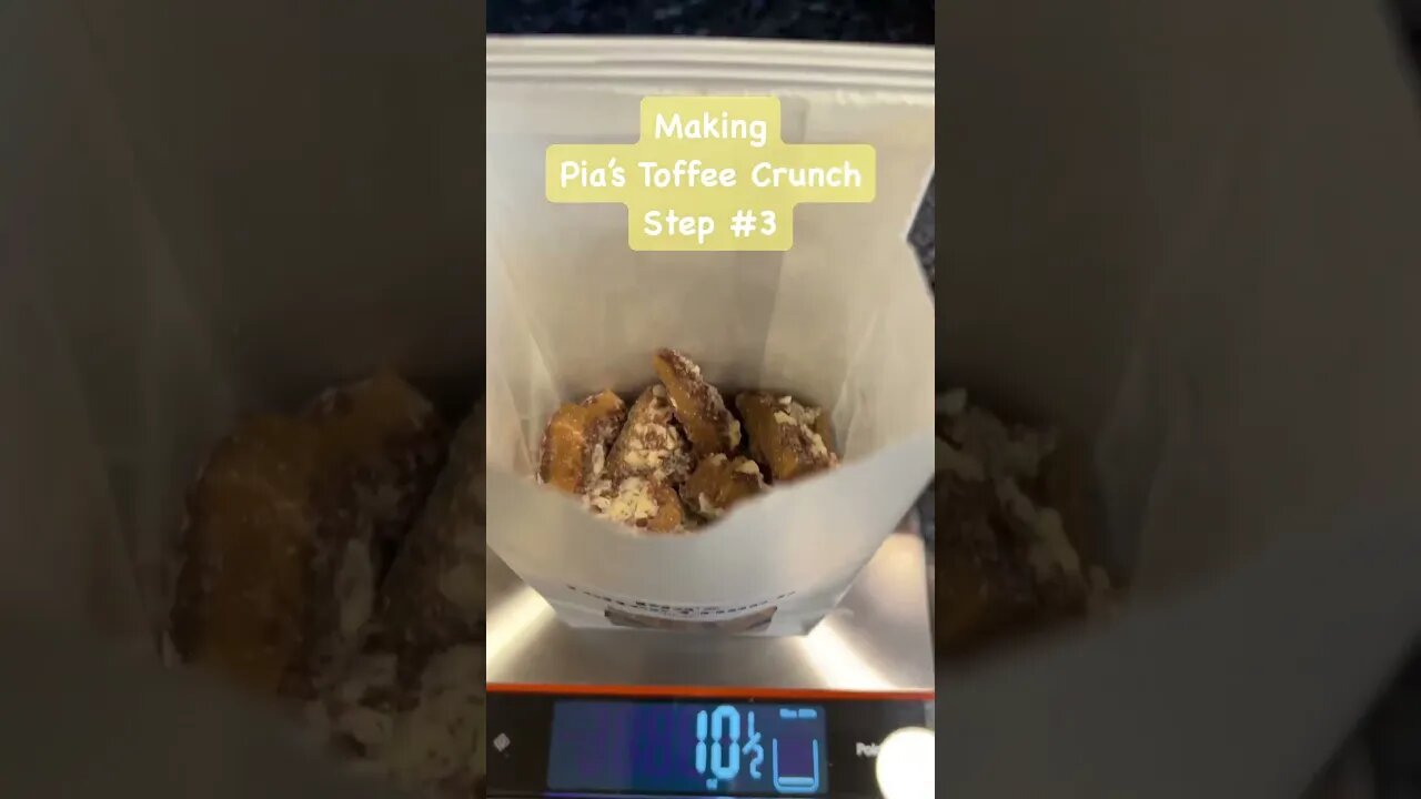 FOOD SHORTS! STEP #3 Pia's #toffee #crunch #ready #recipes #shorts #ThinkPositiveBeHappy #LikeShareFollowMessage