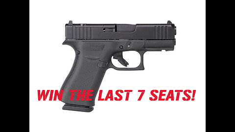 GLOCK 43X MOS MINI #2 FOR THE LAST 7 SEATS IN THE MAIN WEBINAR