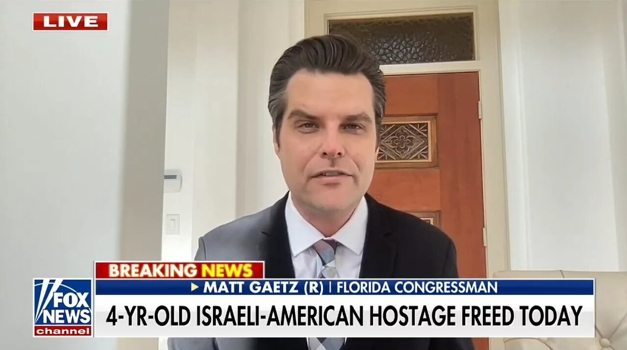 Rep Matt Gaetz to Biden: Stop Funding Hamas