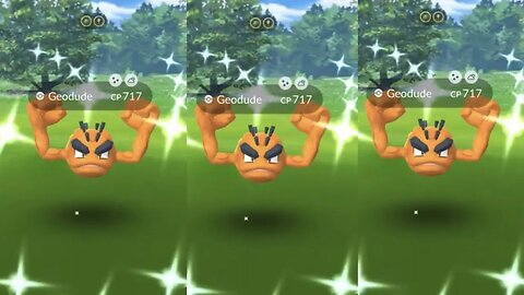 Shiny Alolan Geodude Reaction