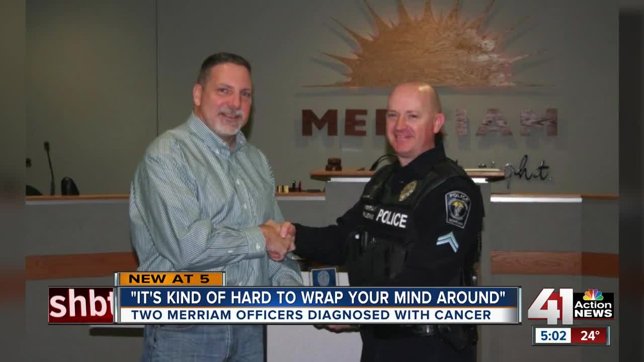 Merriam Police Department rallies around 2 officers diagnosed with cancer