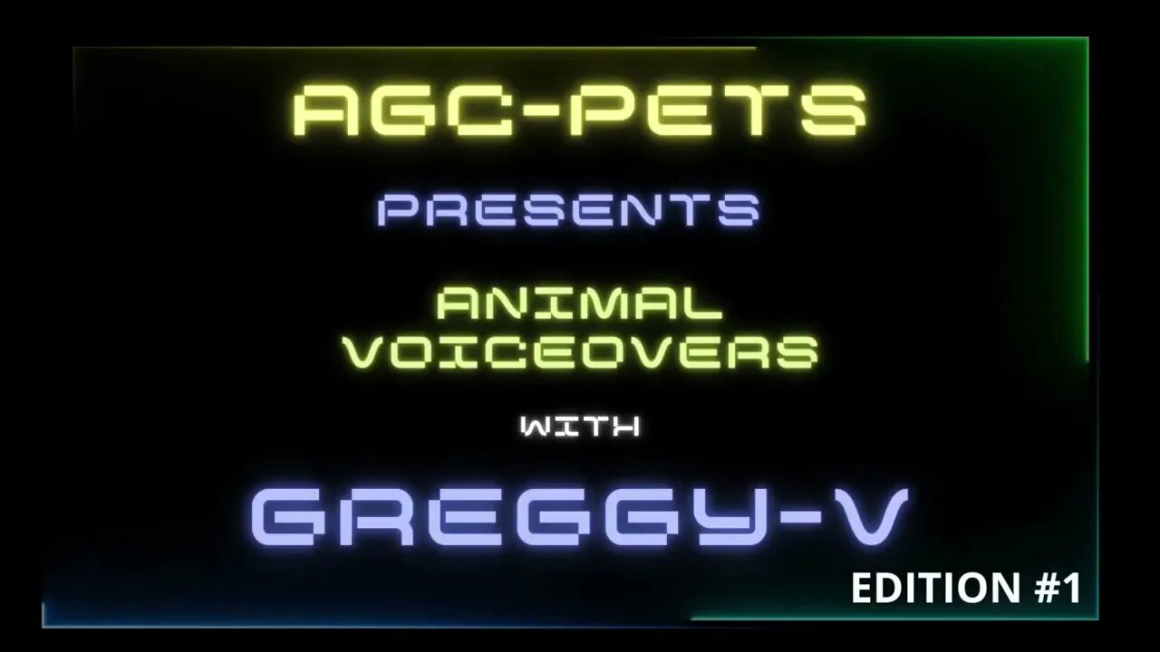 Funny animal voice overs with Greggy-V #greggyv