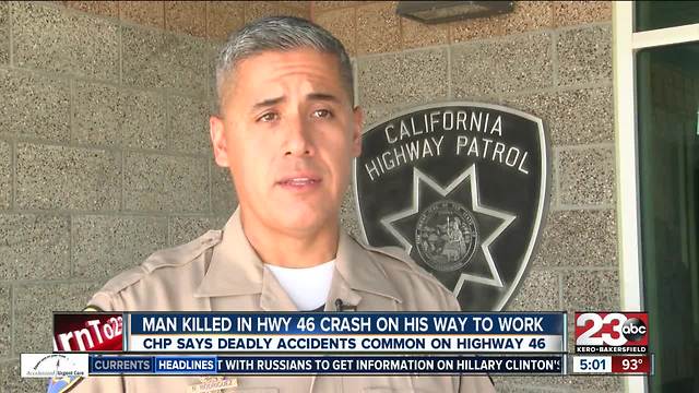 Wonderful Company employee killed in a crash on Hwy 46 on his way to work