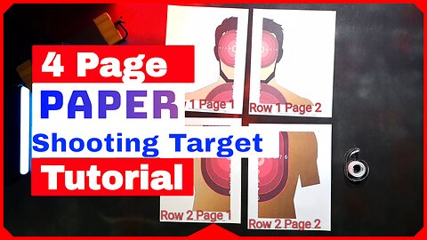 4 Page Target Tutorial - PrintMyTargets