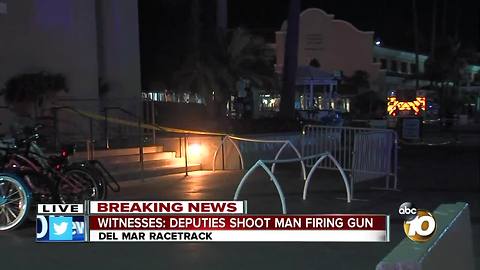 Witness: Deputies shoot man at Del Mar