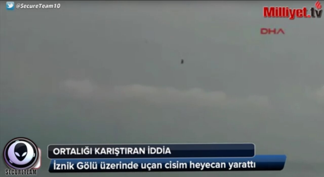 NAZI Bell-Shaped UFO Caught By Fisherman Over Lake In Turkey!