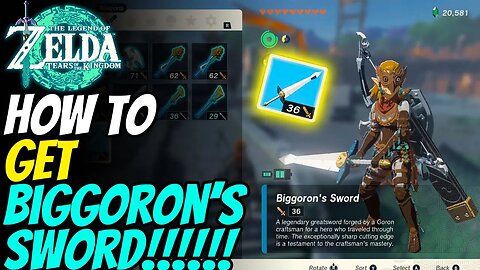 How to get Biggoron's Sword in The Legend of Zelda: Tears of the Kingdom