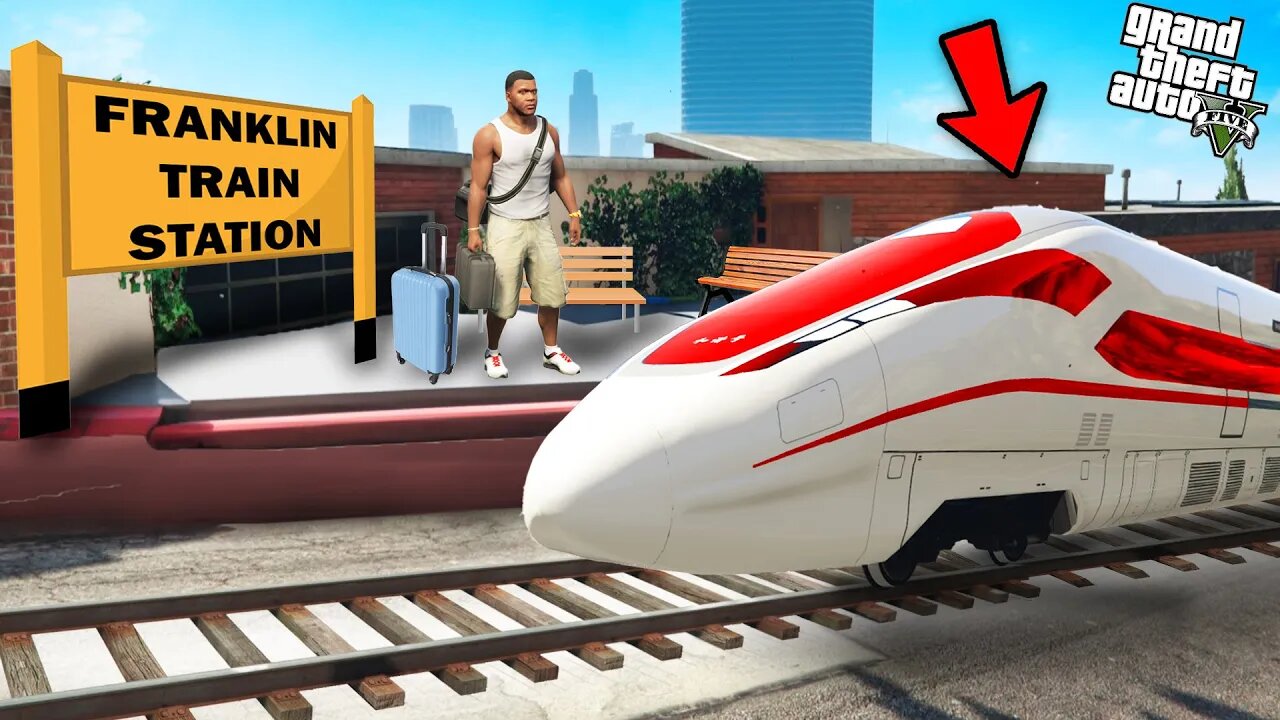 GTA 5 : I Made Franklin Train Station In Front Of Franklin's House