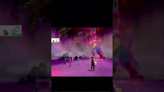 Pokémon Sword - Dynamax Lucario Used Stone Edge!