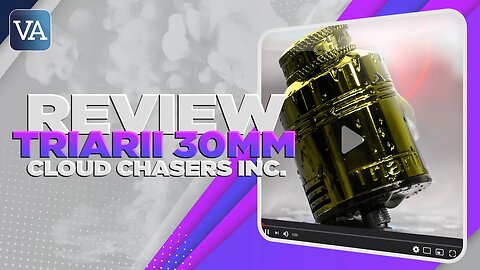 TRIARII RDA 30MM CLOUD CHASERS INC | Atomizador GIGANTE para competições! | REVIEW PTBR