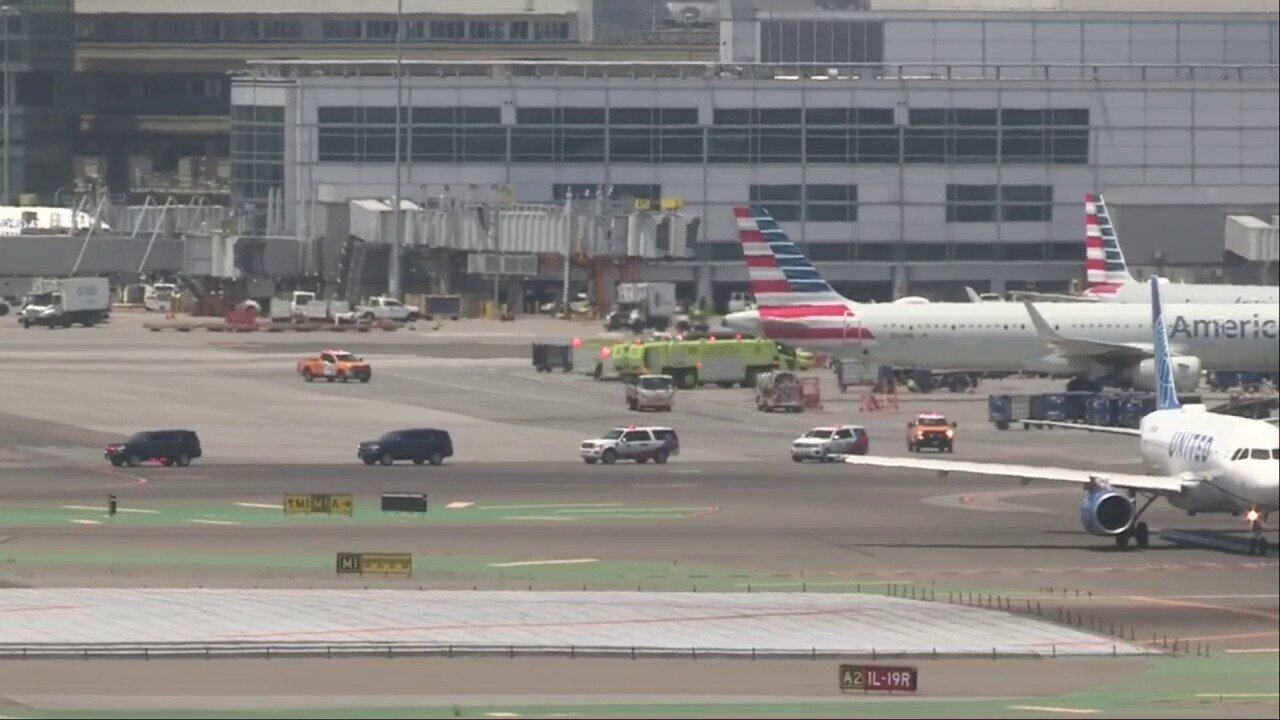 Fire Breaks Out Onboard American Airlines Flight At San Francisco Airport