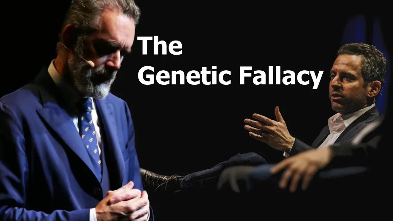 Jordan Peterson committing the Genetic Fallacy vs Sam Harris